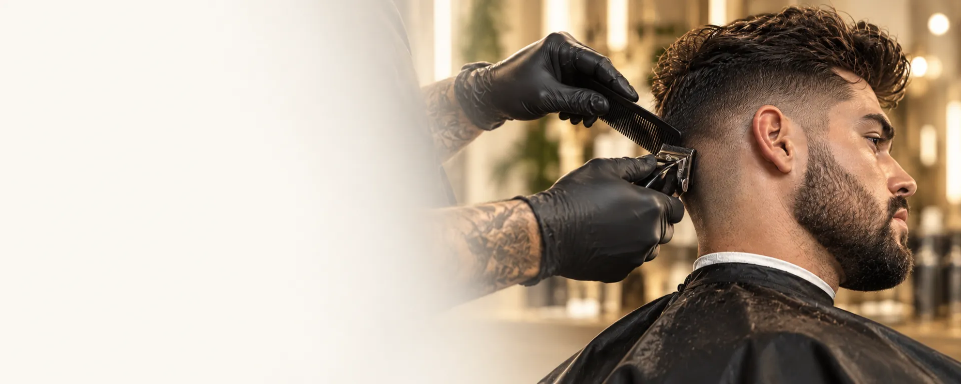 Corte de pelo y fade cinematográfico en barbería — Intriago Hair Studio